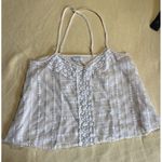 American Eagle  Cami Size L Cream Crochet Mech Ethereal Fairy Photo 1