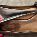 Corso Como  pewter ballerina flats with funky flower adornment on the toes. Photo 7