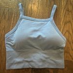 Blue crop tank with padding Photo 1