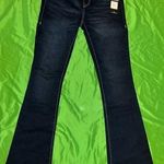 Becca NWT Women's True Religion Mid Rise Boot Cut Dark Blue Jeans size 28 Photo 0