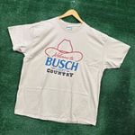 Busch Light beige T-shirt Size Large Photo 2