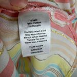 Talbots NWT  Pastel Striped Button Down Shirt Medium Gold Metallic Preppy Office Photo 4