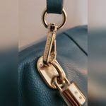 Cole Haan Cole Hann Stunning Teal Vegan Leather Bag with Braided handles & Gold Hardware Photo 5