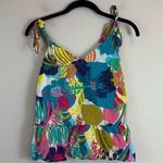 J.Crew | Women's Tie Shoulder Peplum Top Seaside Floral Shirt Colorful 00P Photo 1