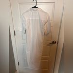 Public School NYC White Cotton Shirt Dress Size 8 Made in Portugal Photo 2