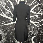 Sharagano Black Gold Pencil Mini Dress, Size 4 Photo 3