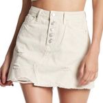 Free People NWT Denim A-Line Skirt Photo 0