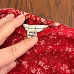 American Eagle  red floral sleeveless spaghetti strap romper with pockets size S Photo 1