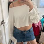 SheIn off shoulder white shirt Photo 0