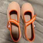 Women's Mary Jane Espadrilles Canvas Platform Flats with Buckle Strap Pink Size 7 Photo 1