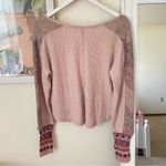 Anthropologie BOGO  Daily Practice Mixed Knit Cuff Thermal Top Size Medium Photo 5