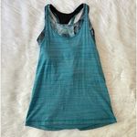 Lululemon Twist and Toil Tank Sports Bra Teal Blue Sun Daze Size 4 Small Photo 0