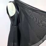 ZOEY Vest Faux Leather/Sheer Black Size S Photo 5