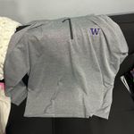 Champion  UW Men’s Washington Huskies Purple Quarter-Zip Pullover Sweatshirt Photo 0