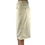 Pilcro Women's Cream White High Waist Straight Leg Chino Khaki Bermida Shorts 25 Photo 1