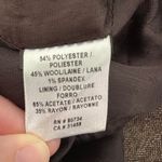 BCBGMAXAZRIA  Wool Blend Tank Top Large Brown Plaid Peplum Academia Y2K Preppy Photo 8