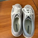 Cushionare  Tag Low Top Canvas Sneaker Grey White Memory Foam Insole Platform 8.5 Photo 3