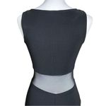 All that jazz Vintage 90s Black Whimsigoth Revenge Dress Sleeveless Mesh Cutout Bodycon Maxi Photo 6