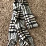 Gray And Purple Plaid Scarf Photo 0