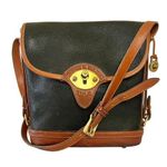 Dooney & Bourke Vintage Cavalry Spectator Black British Tan AWL P76 Shoulder Bag Photo 0