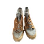 Sorel  Women's Waterproof Winter Boots Tan Grey Lace Up Size 8 Photo 11