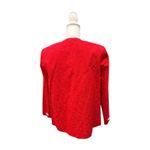 Vintage Red Women's Blazer with Large Button Detailing, Large Photo 2