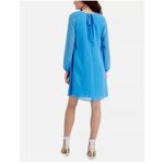 INC Blue Polka Dot Dress Long Sleeve Retro Size M Size M Photo 11