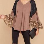 Hummingbird Colorblock Snakeskin Top Photo 0