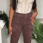 PacSun Womens Brown Elastic Waist Cargos Photo 3