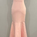 Likely  Nia Pink Mermaid Cross Halter Gown Sz 4 Photo 0