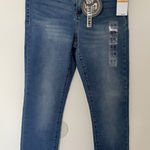 Dollhouse  Curvy Collection High Rise Skinny Juniors Jeans Denim Sculpting Sz 3/4 Photo 0