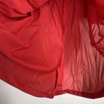 Kelly Reed Nylon Vintage Pajama Lounge Top Blouse Red Embroidered Large Photo 10