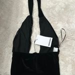 Bershka Berskha Velvet Wrap Around Top Photo 3