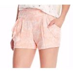Free People Peach Tea Combo Paisley Print Draped Pocket Short Photo 1