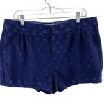 LC Lauren Conrad Navy Blue Lace High Rise Shorts Size 16 Photo 0