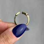 Source Unknown Dark Gold Tone Black Arrow Shaped Cuff Ring Bohemian Jewelry Size 5.5 NWOT Photo 9