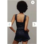 Anthropologie Maeve The portside button-front denim romper size 00 Photo 5