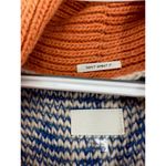 Mother The Belted Short Alpaca Wool Blend Knit Fringe Orange Cardigan Sweater XS Photo 4