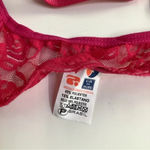 Massam Size Medium Fuchsia Lace Trim Padded Underwire Bra Made in Brazil New Pink Photo 5