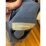 Everlane Silk Button Down Shirt Blue Long Sleeve Classic Fit Women's 16 Photo 3