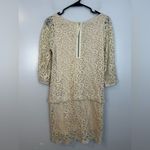 Kookai  Ivory/Cream Lace Long Sleeve Blouson Mini Dress Size 36/US 4 Small Photo 5