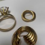 Lot Of 3 Costume Brooch Pins Gold Tone Photo 2