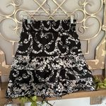 White House | Black Market Black Skirt Elastic Waist Womens XS Tiered Photo 6