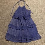 Lulus Downright Darling Light Blue Ruffled Halter Mini Dress Photo 0