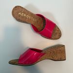 Aerosoles Aerosols Hot Pink Kork Wedge Sandals  Photo 0