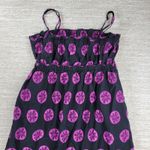 Free People  Leanna Dress Womens M Black‎ Purple Bandeau Summer Boho Empire Photo 7
