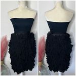 Haute Hippie  • silk ruffle mini strapless dress Photo 3