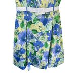 Alex Marie D1 Floral Print Fit & Flare Dress Sleeveless White Belt Size 10 Photo 5