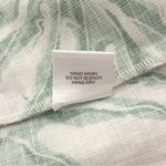 Emily McCarthy Pale Pink Green Tropical Leaves True Wrap Short Sleeve Dress XL Photo 13