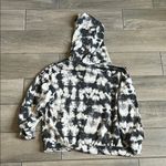 Elan  Monochrome Tie-Dye cold shoulder Hoodie Photo 4
